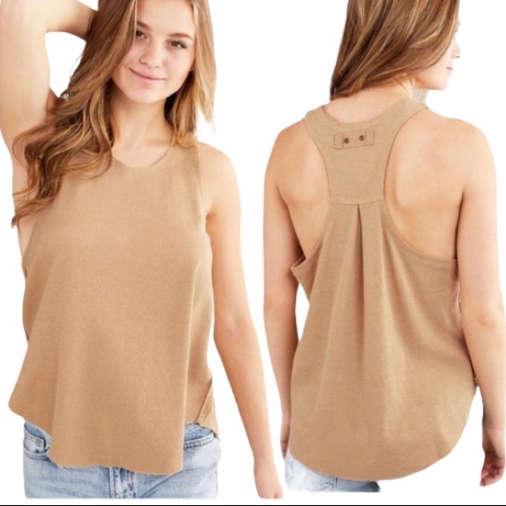 Free People Cool It Tank Top True Tan XS